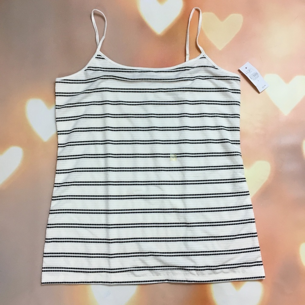 Loft | Dot Striped Cami | L